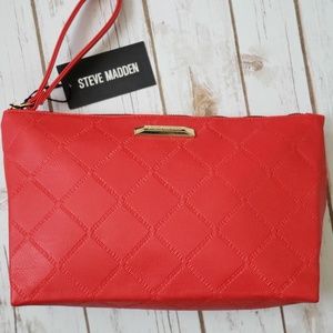 NWT Steve Madden Logo Weekend Pouch/Wristlet